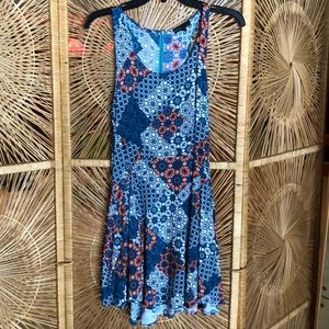 BeBop Floral Diamond Print Dress